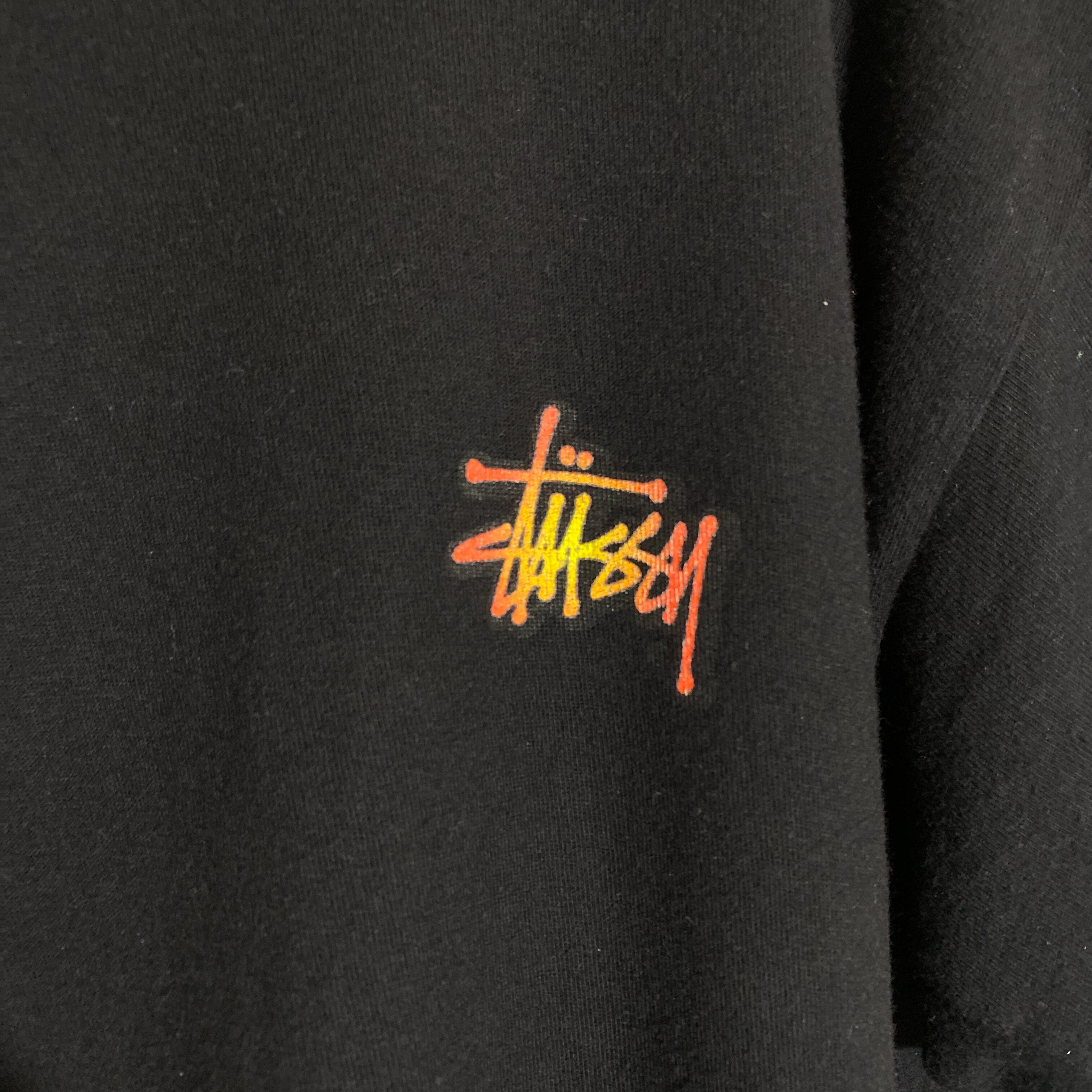 人気デザイン】stussy ステューシー バックロゴ tシャツ 8ボール M