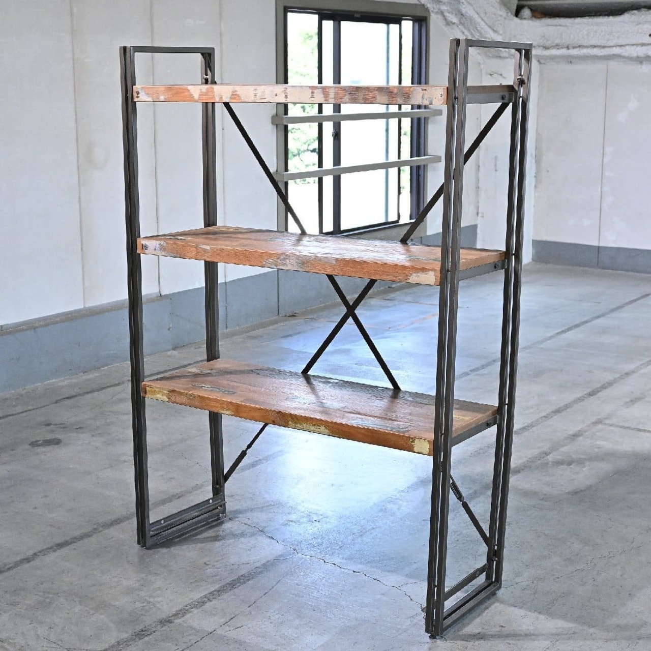 杉山製作所 5万「ファクト ハイ ワークチェア」椅子 カウンター インダストリアル ブルックリン 無骨 カフェ スツール 【中古家具/中古インテリア/USED家具ユーズド家具/リサイクル】