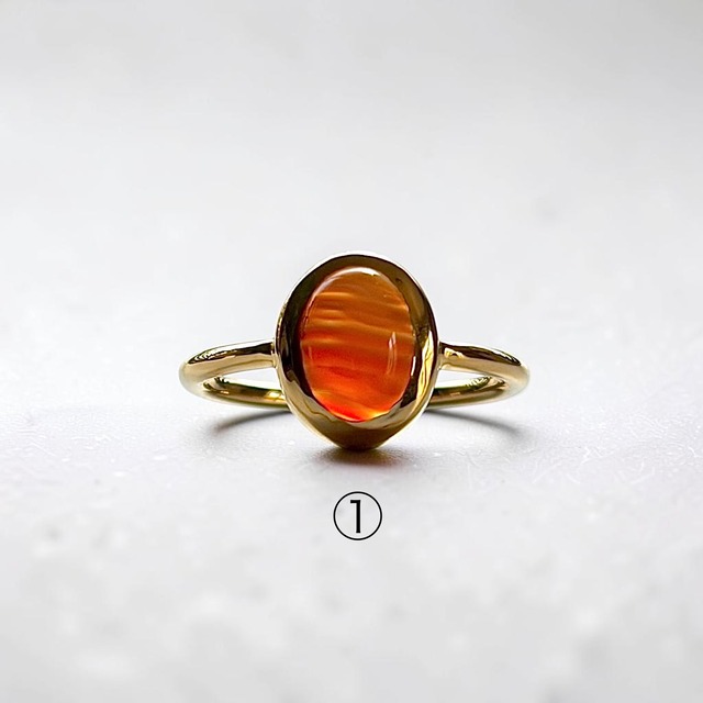 【oval ring】〜縞メノウ〜
