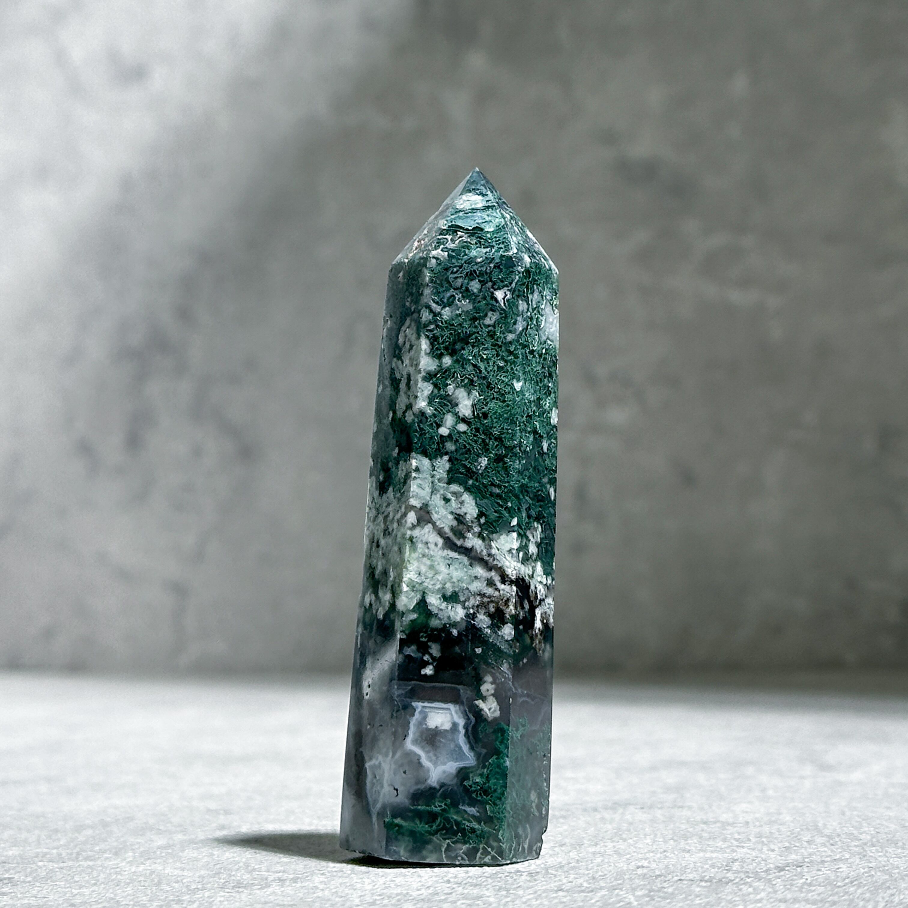 モスアゲート タワー62◇ Moss Agate ◇天然石・鉱物・パワーストーン