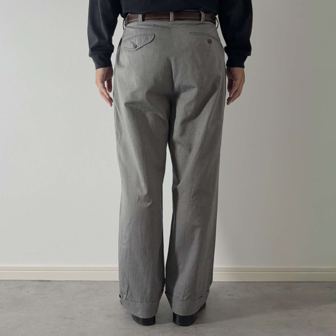 90s Polo by Ralph Lauren Herringbone cotton trousers [W32.5L26相当] 古着 - 17