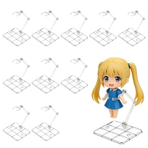 【在庫処分】フィギュアスタンド ドールスタンド 1/144対応 3mmジョイント ディスプレイ用スタンドパーツ 4穴タイプ プラモデルやフィギュアに 10個セット