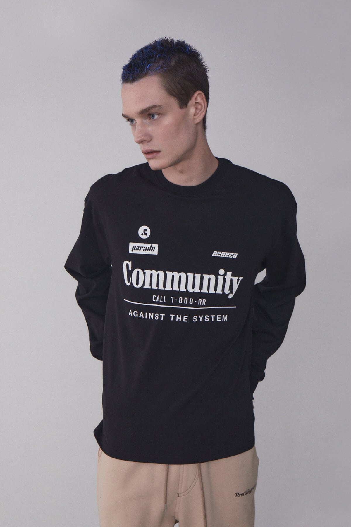 Rest&Recreation]RR COMMUNITY OVERSIZED T-SHIRT WHITE-関税込-