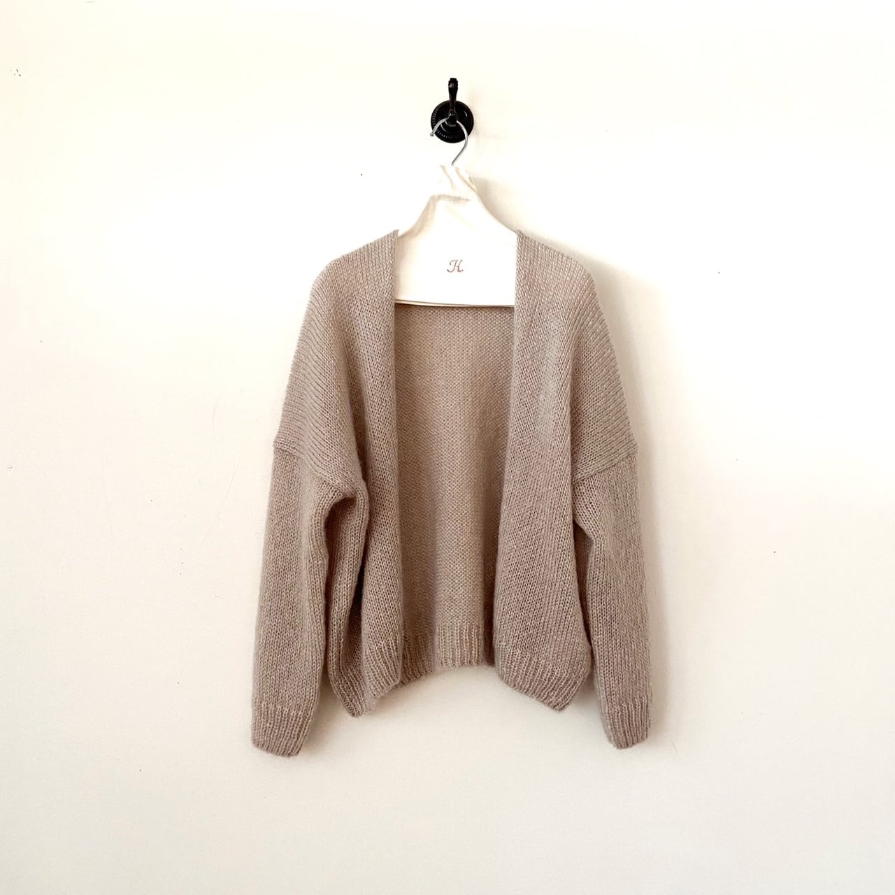 evam eva モヘアシルクカーディガン