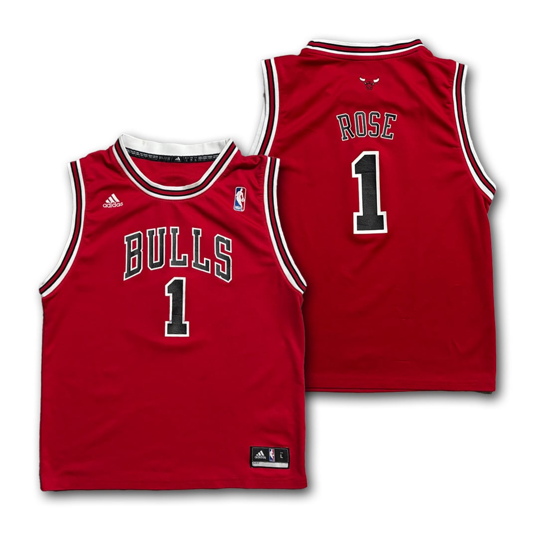 Derrick Rose 【Chicago Bulls】 Kids Game Shirt. adidas