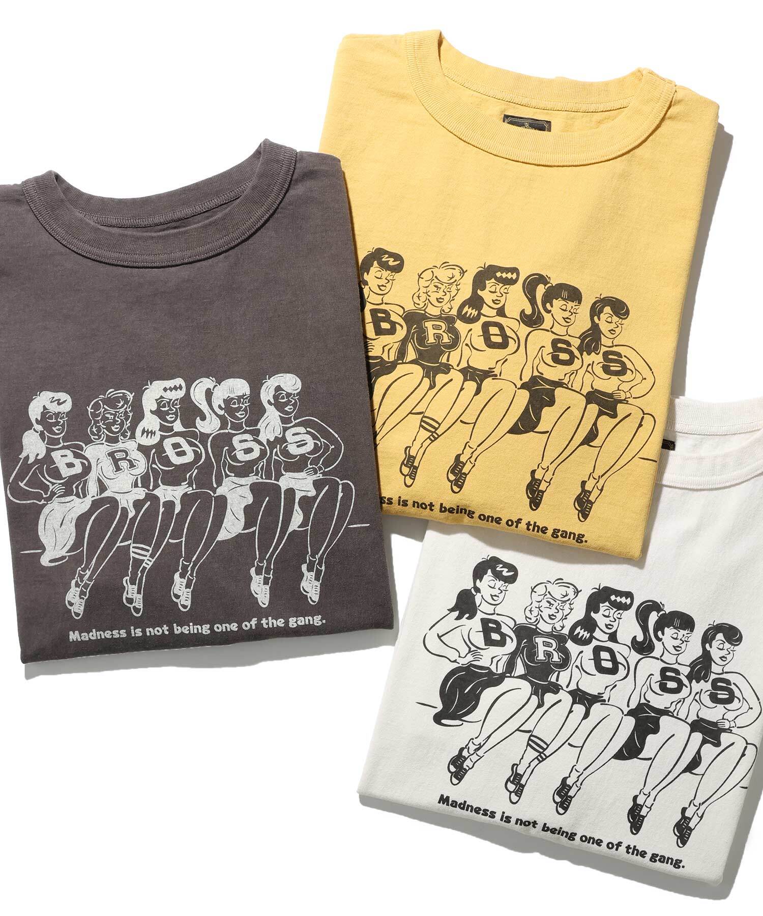 BROSS GIRLS PRINT TEE ブロスガールズ プリント Tシャツ GS2549950