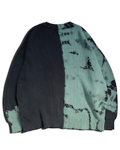 【数量限定販売 】タイダイコットンニット 闇堕ち精霊グリーン