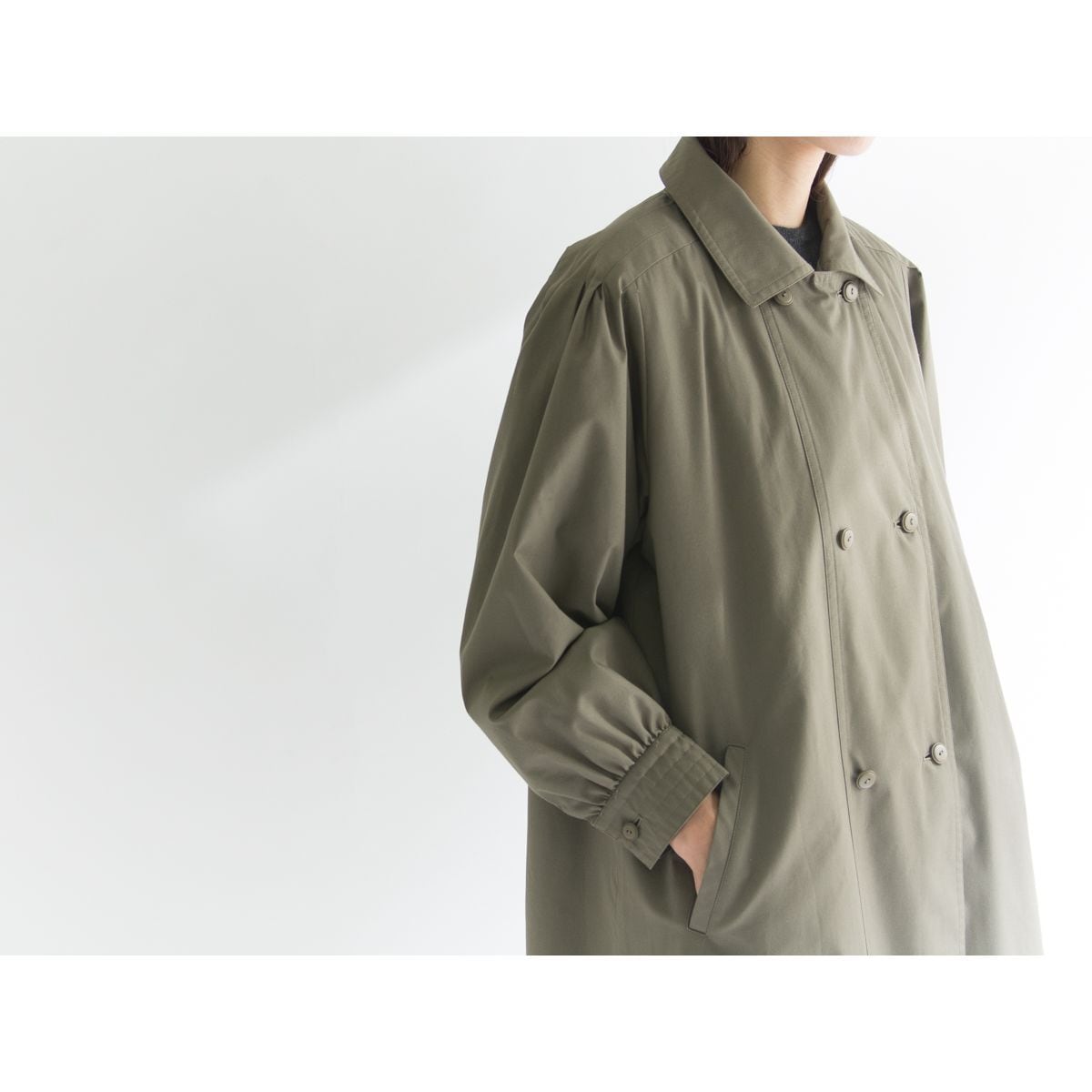 【Junefum onward】cotton coat（コットン ポリエステル コート アウター）11b