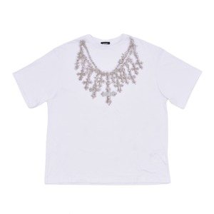 【WE11DONE】BLACK CROSS NECKLACE T-SHIRT