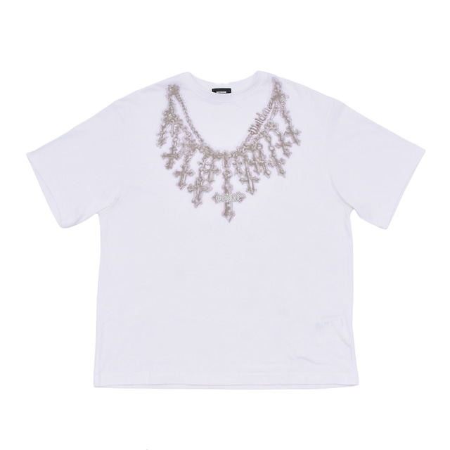 【WE11DONE】BLACK CROSS NECKLACE T-SHIRT
