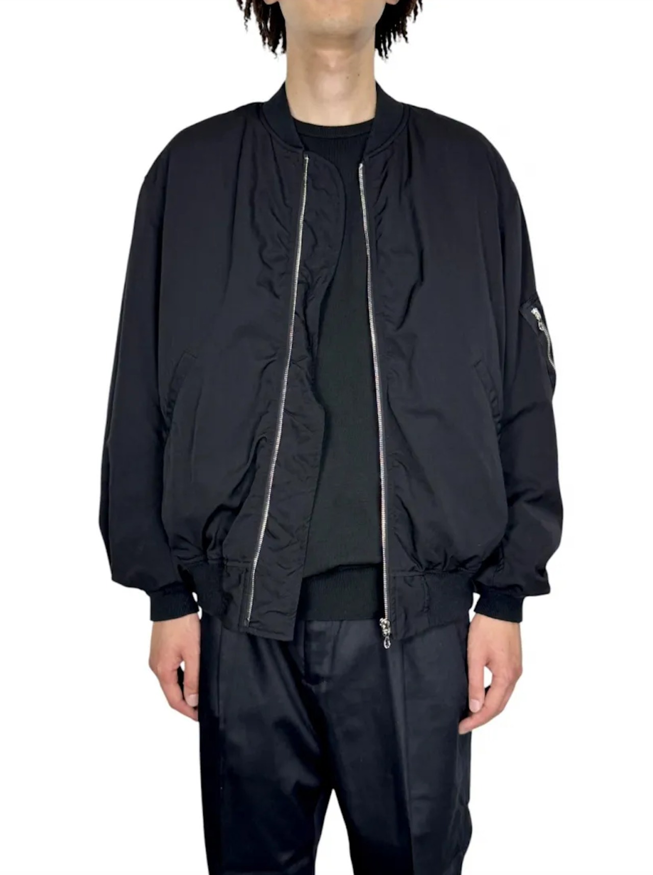 【Graphpaper】Fulled Wool Twill Flight Jacket