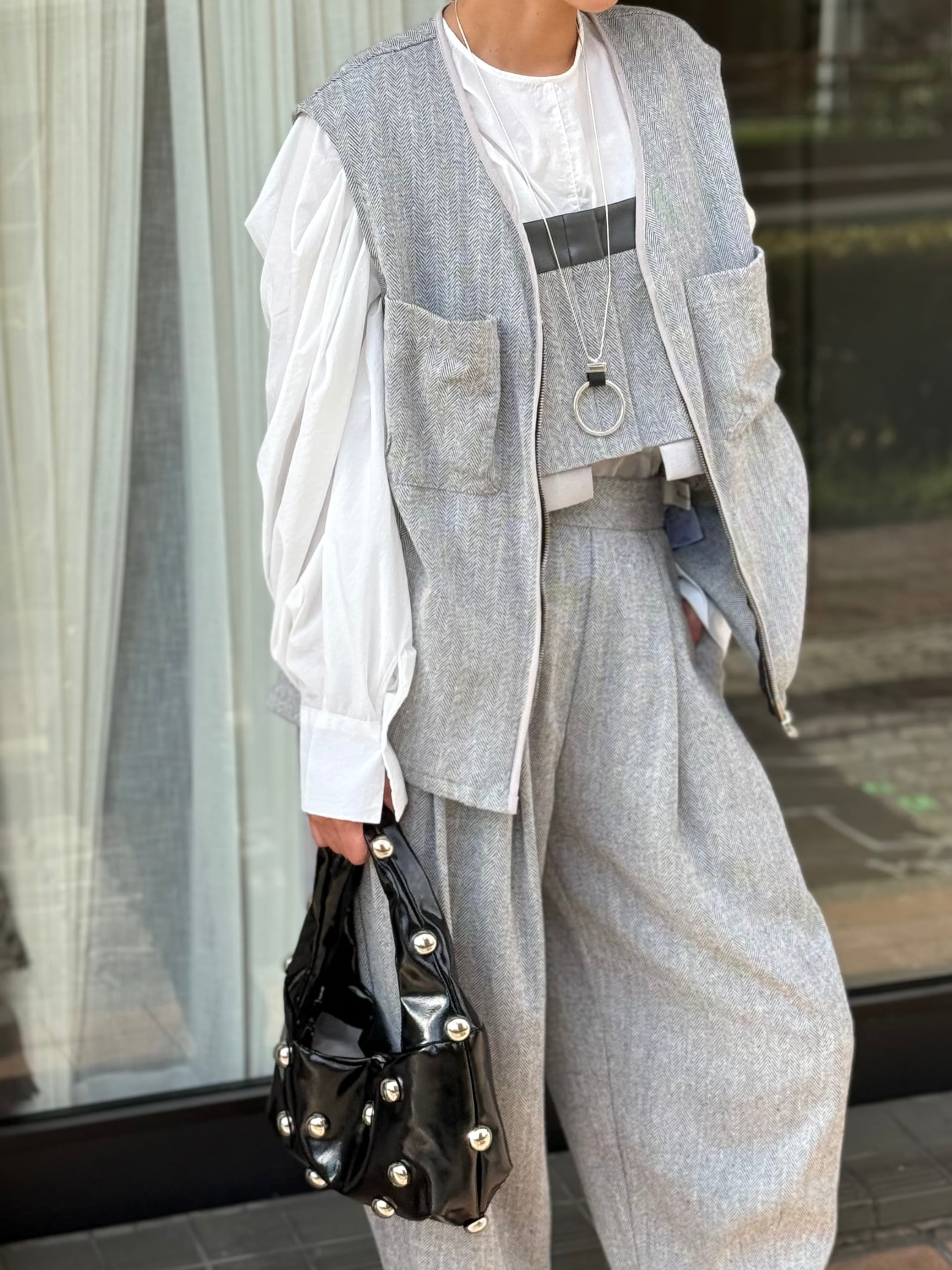 MAHF セットアップ　グレー ABAHOUSE GRAY セットアップ 「上下2点セット/セットアップ対応」COOL