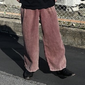 ANACHRONORM / FADED SULFUR DYED LINEN WIDE EASY PANTS