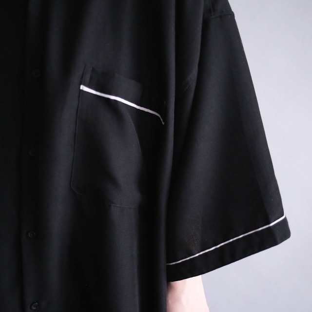 diamond patchwork and stitch 4XL super big h/s shirt