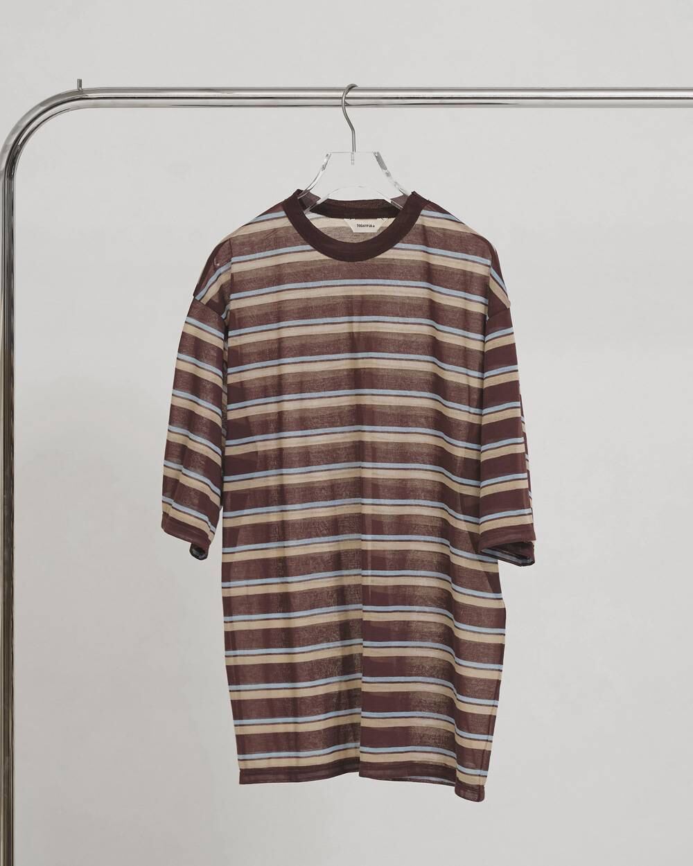 TODAYFUL(トゥデイフル) Sheer Border T-shirt | サウスオレンジ