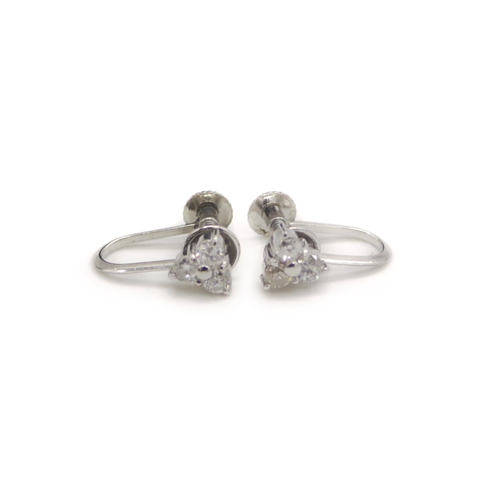 K18 ダイヤモンド スイングピアス 18金 スタッドピアス Y03476