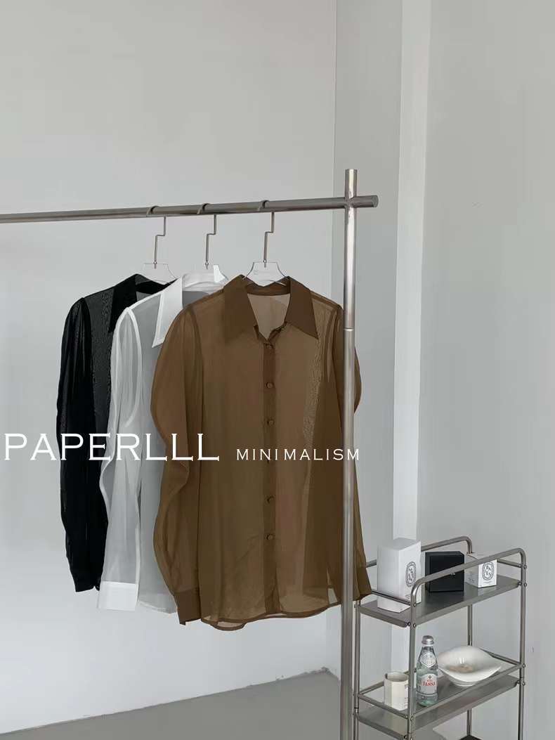 パワショル シアーブラウス   AJ22231-6663