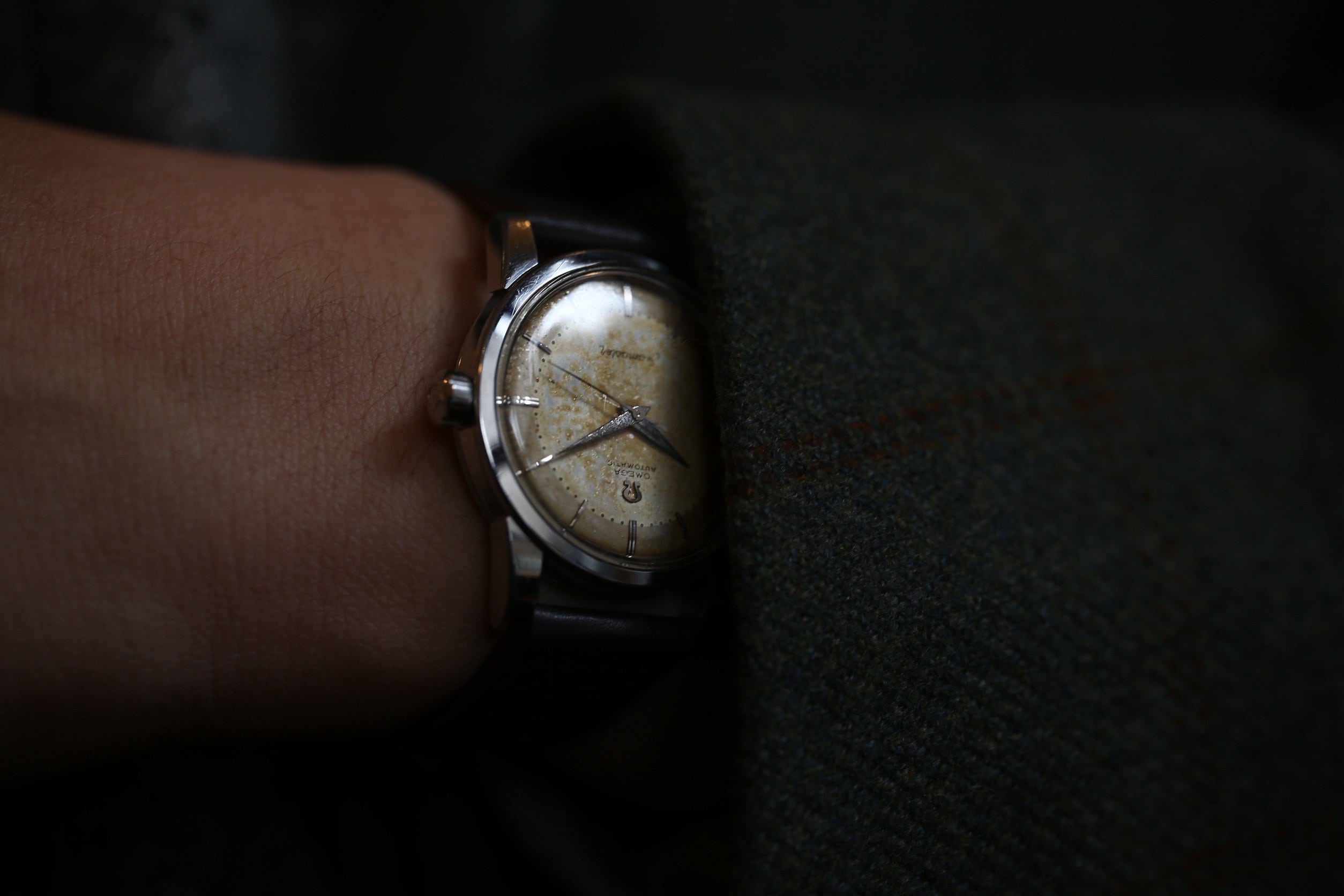 OMEGA】 1957年製 オメガ シーマスター 第三世代 砲弾インデックス