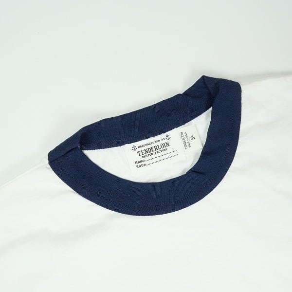Size【M】 TENDERLOIN テンダーロイン TRIM TEE WHITE リンガーTシャツ