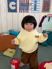 チップ / CHIP / 刺繍フードトレーナー / 韓国子供服 / キッズ / 26winter *1~5*