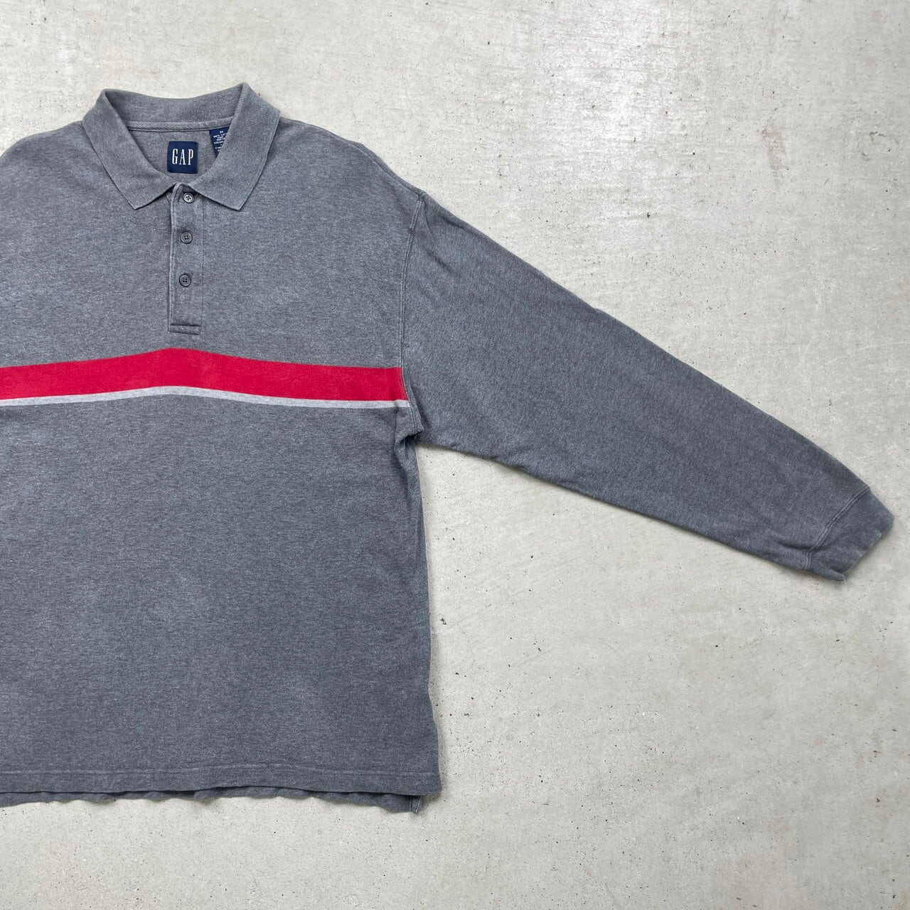 90年代 GAP オールドギャップ 長袖ポロシャツ メンズL相当 古着 90s