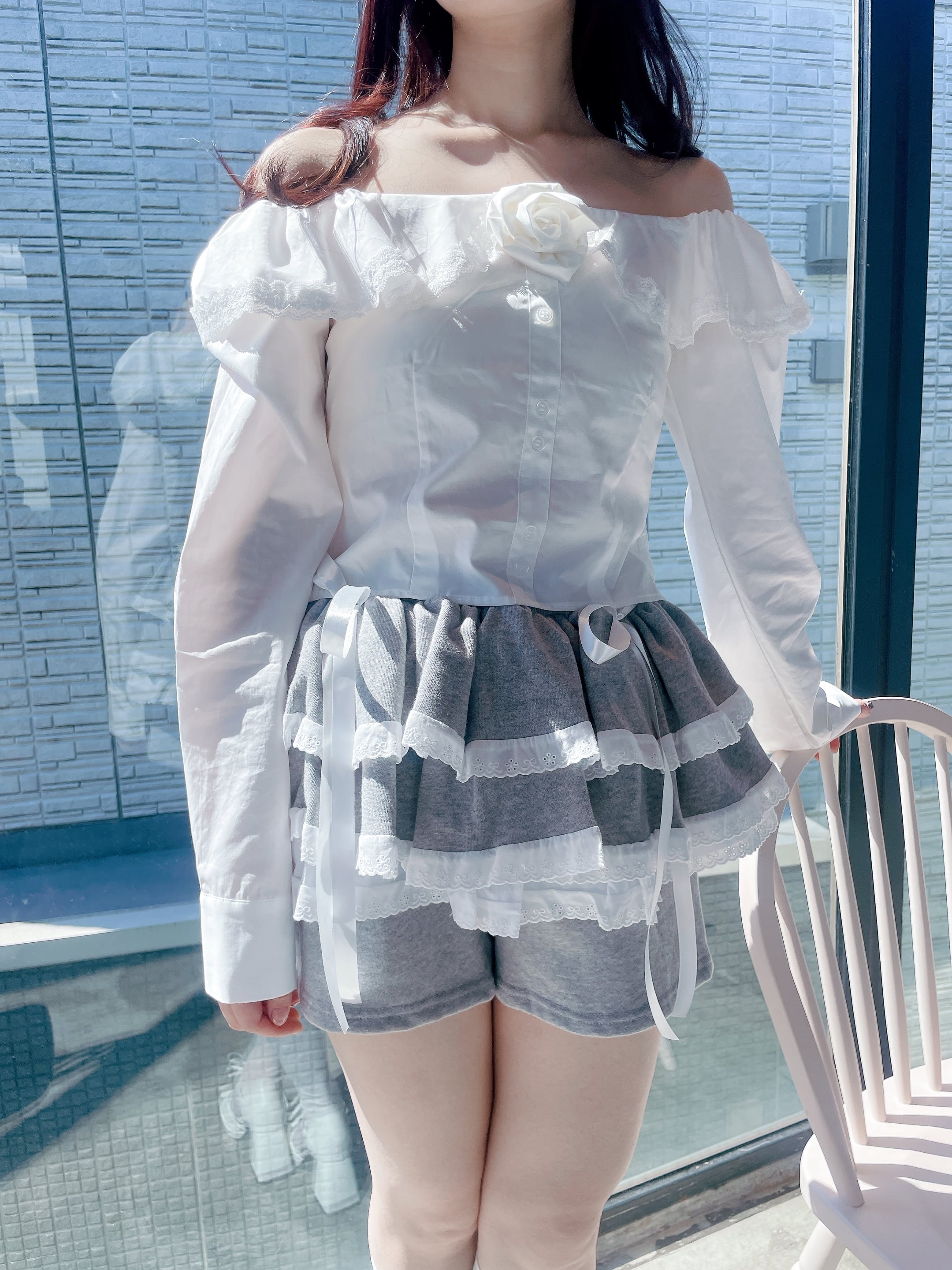 S/S ローズオフショルブラウス | lilLilly official webstore