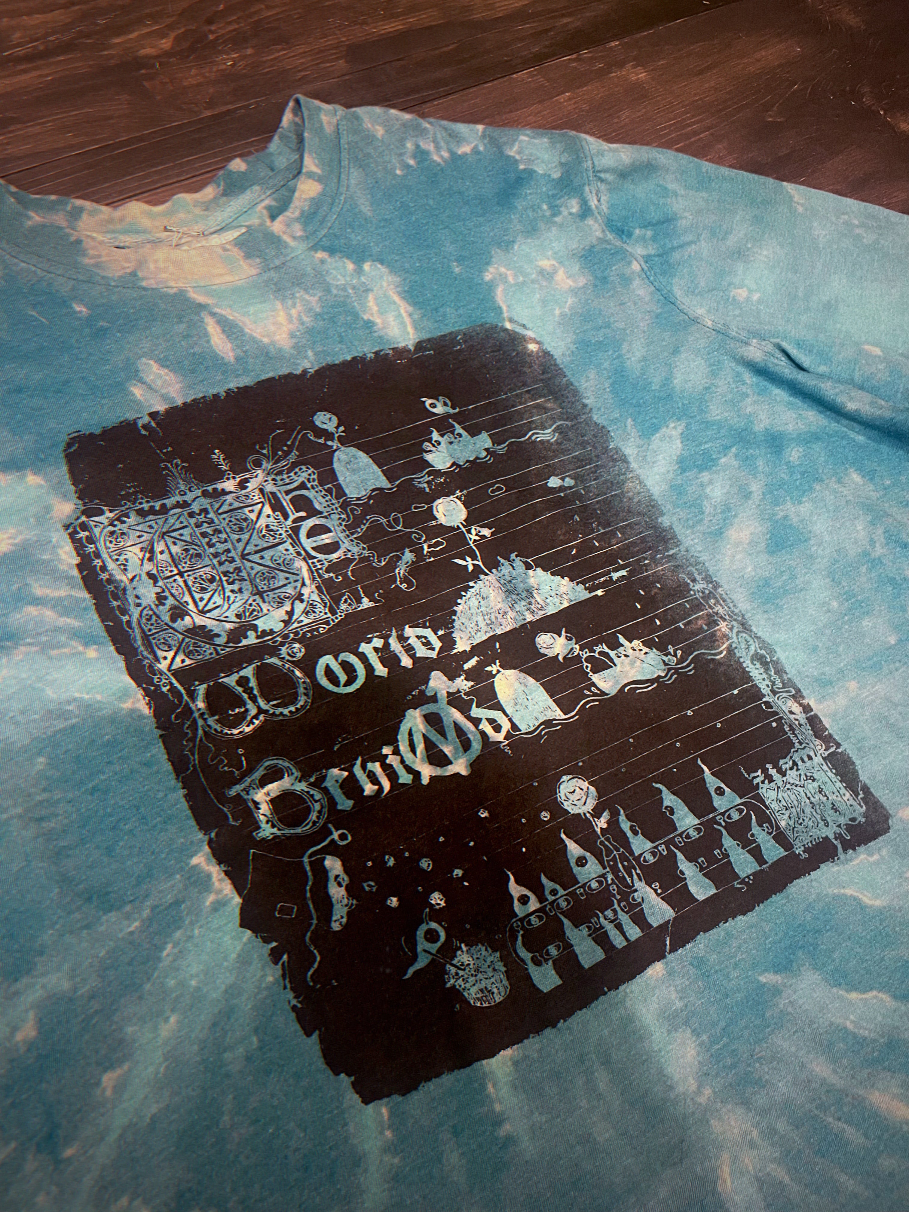 used bleach big t-shirt[Rose]