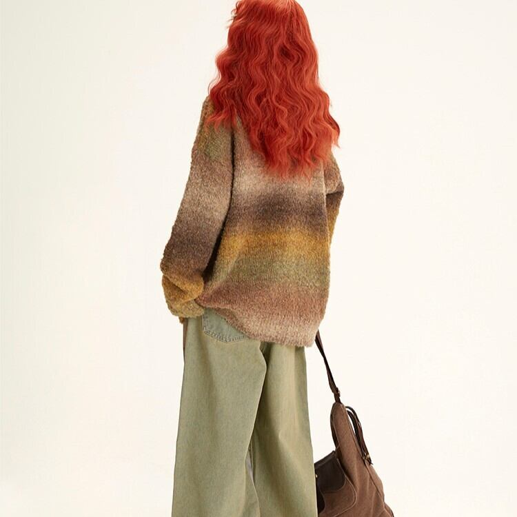 11SHOP97虹色のグラデーションニットセーター | citron elegant 11SHOP97虹色のグラデーションニットセーター | citron elegant