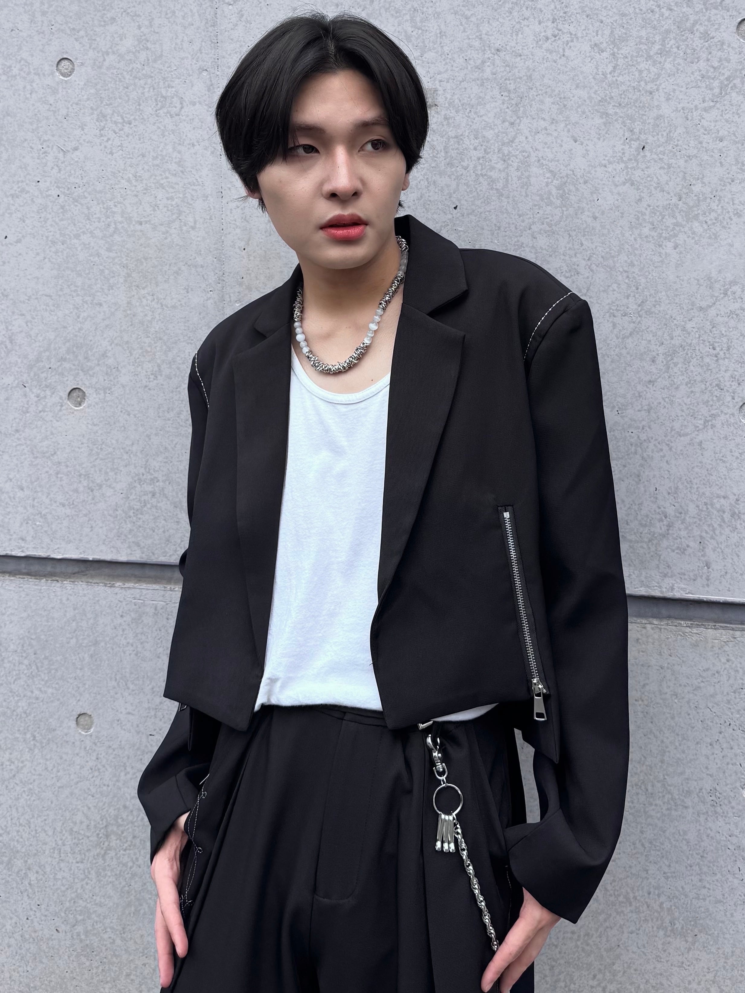 【ALUDE SELECT】short zip jacket ALUDE SELECT】short zipper jacket(2color) | 【ALUDE】韓国