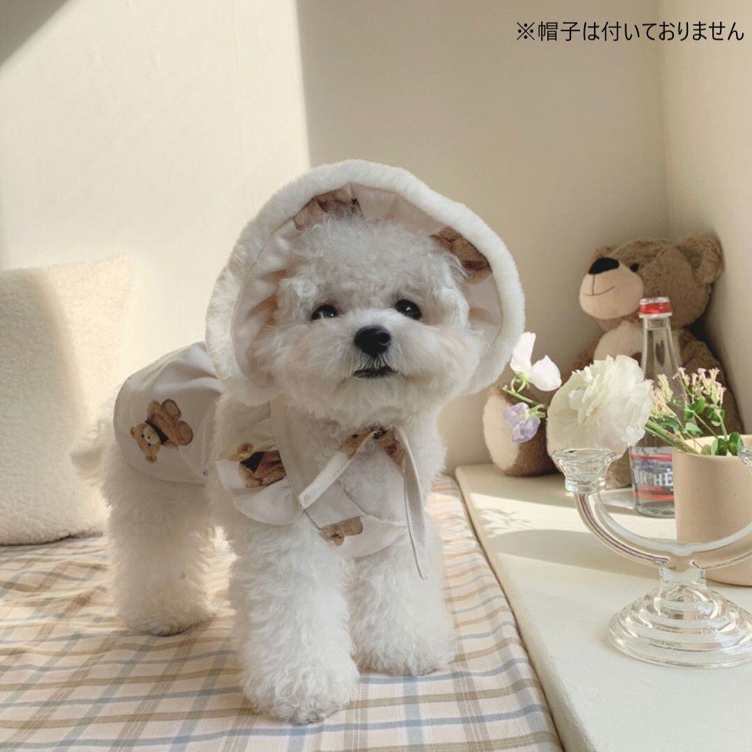 熊柄ワンピース