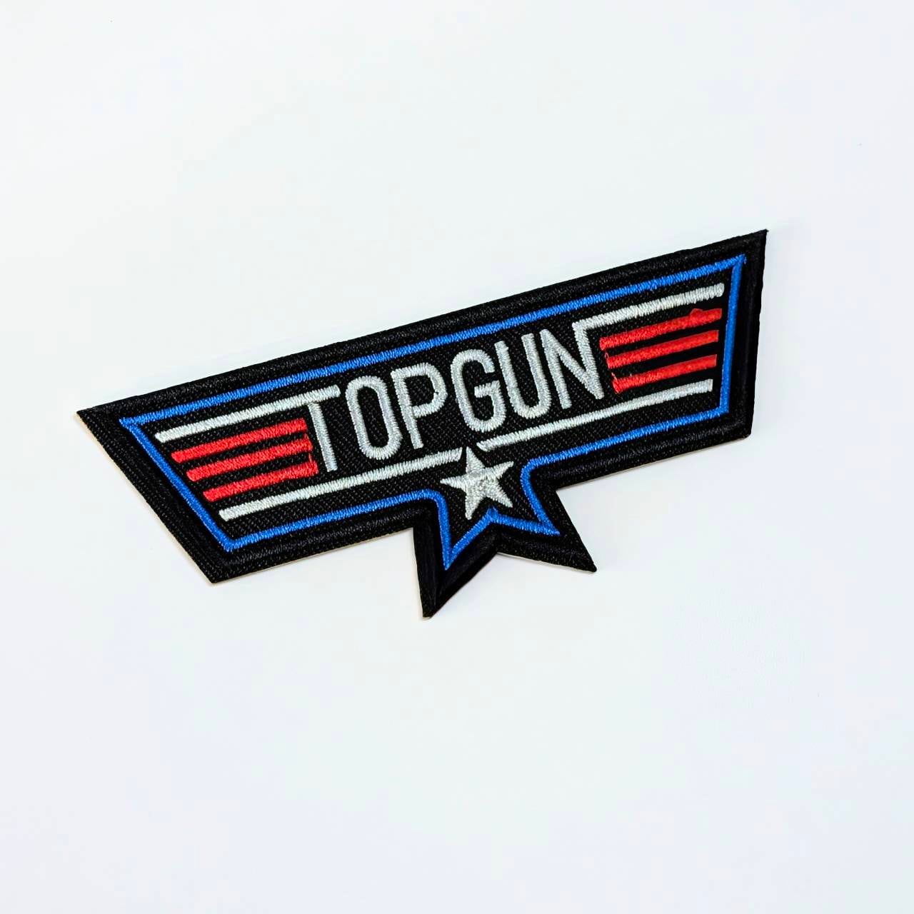 送料無料! ★刺繍アイロンワッペン★【 TOP GUN ( トップガン ) エンブレム ミリタリー 】〚アメリカン雑貨 アメトイ〛