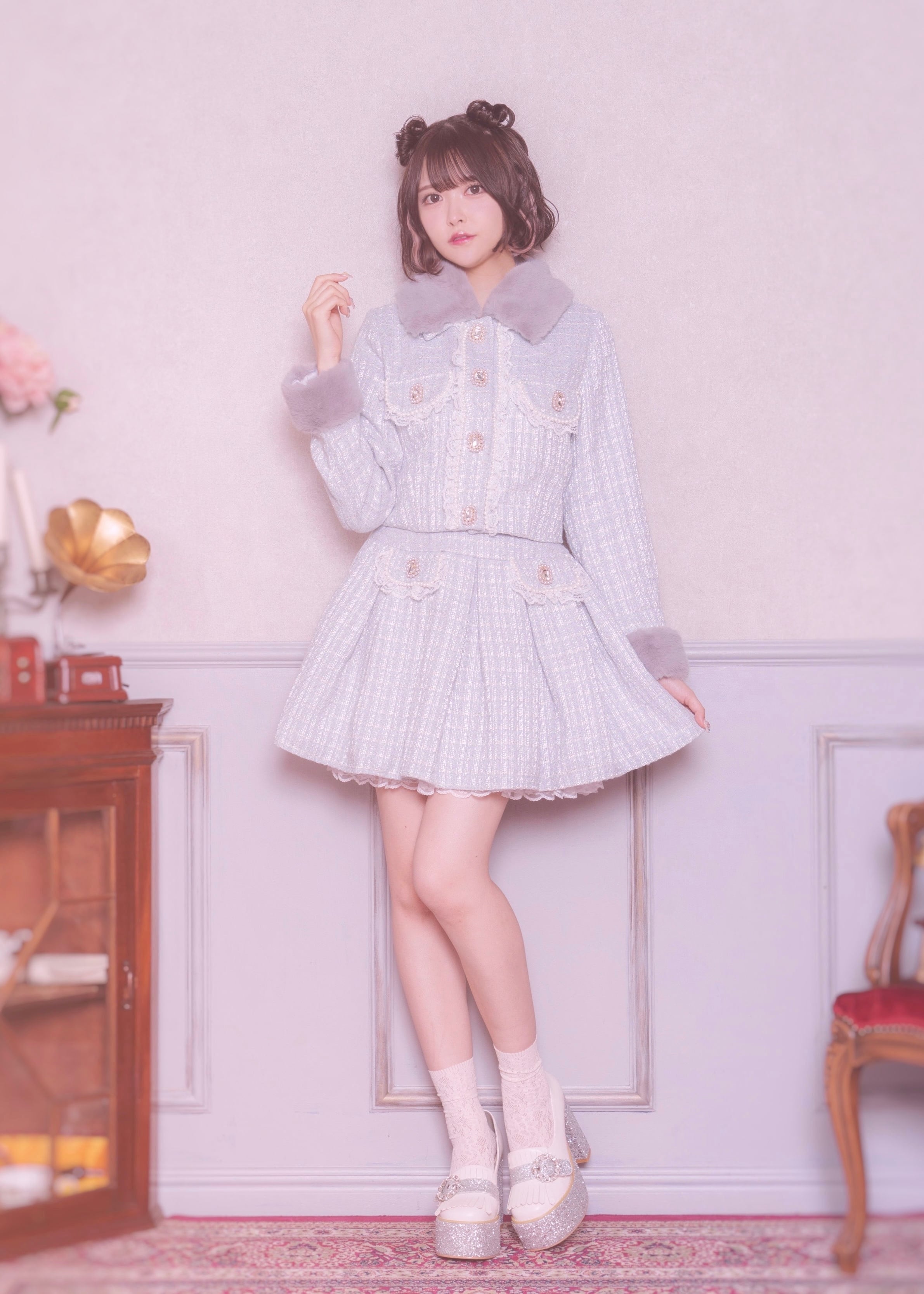 ManonMimie】Romantic Tweed Set-Up / Skirt | Manon Tokyo