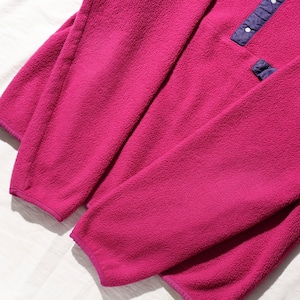 美品 L 91年 ピンク Synchilla Snap-T Patagonia シンチラ スナップT パタゴニア