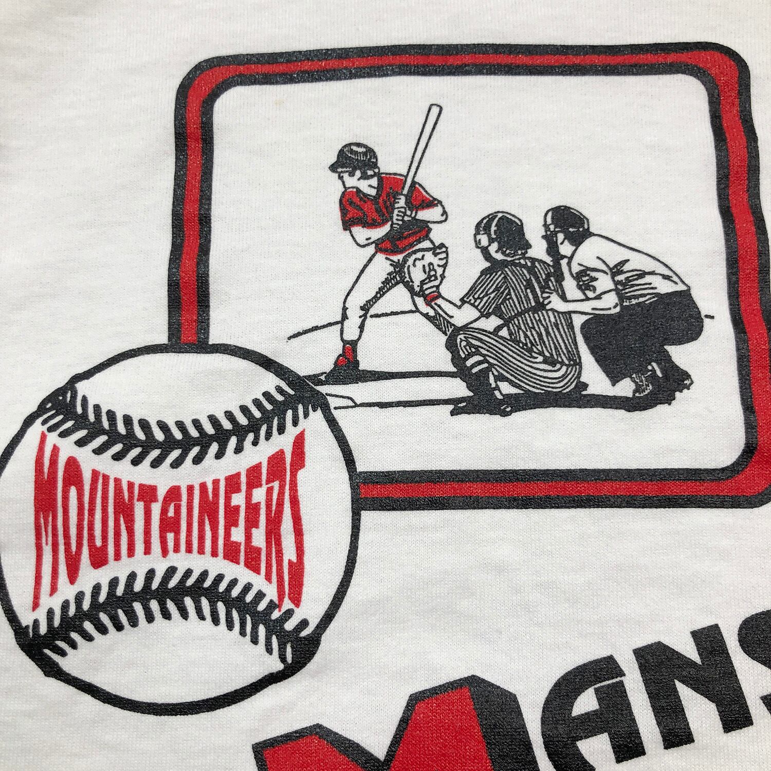 90S USA製 古着 半袖 Tシャツ マンスフィールド大学 カレッジ 野球