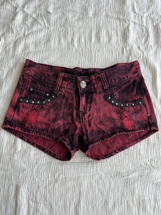"00s Brand" Studs Denim Shorts