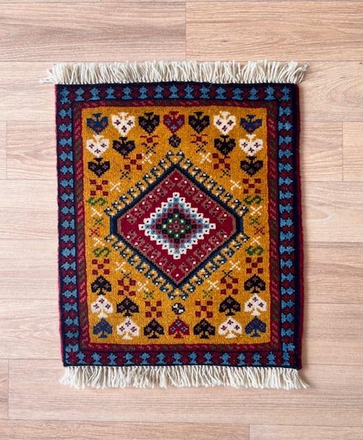 ペルシャ絨毯 ヤラメ絨毯 座布団 手織り イラン 座布団ヤラメ(16