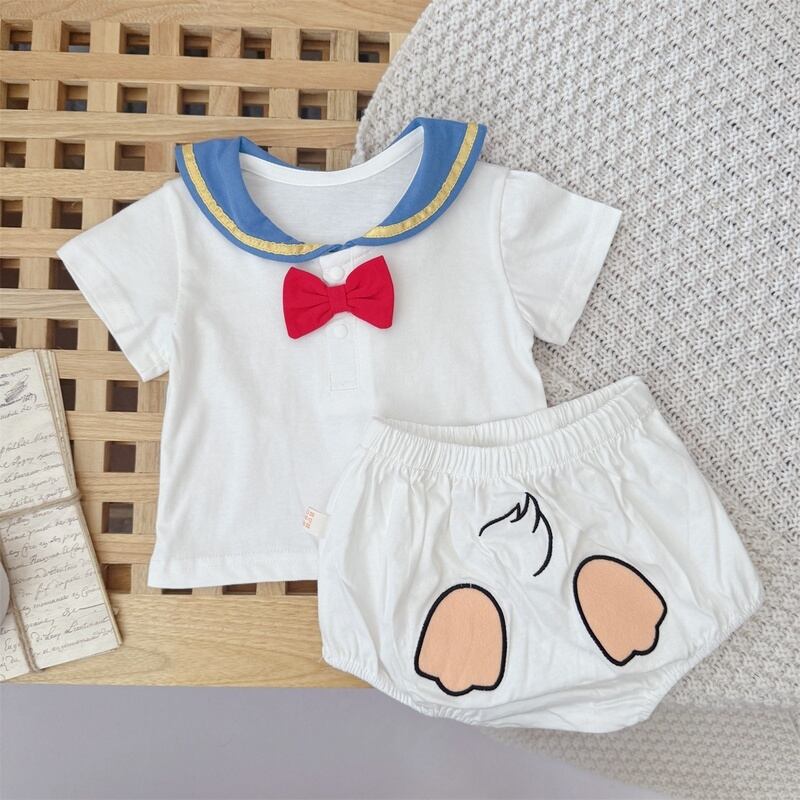 【BABY】韓国風 可愛いダック柄セットアップ