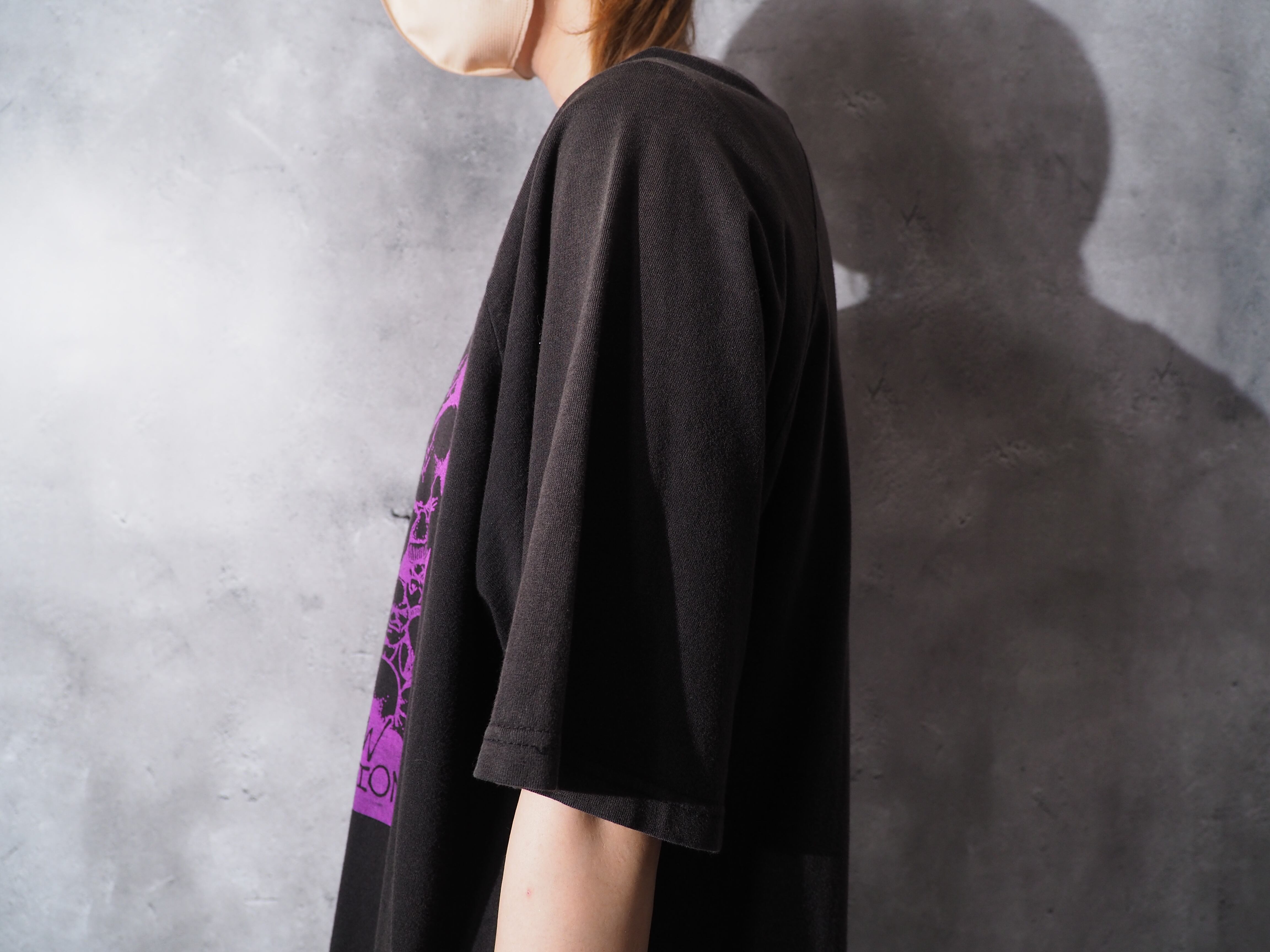 Low vision fade discoloration aging printed tee