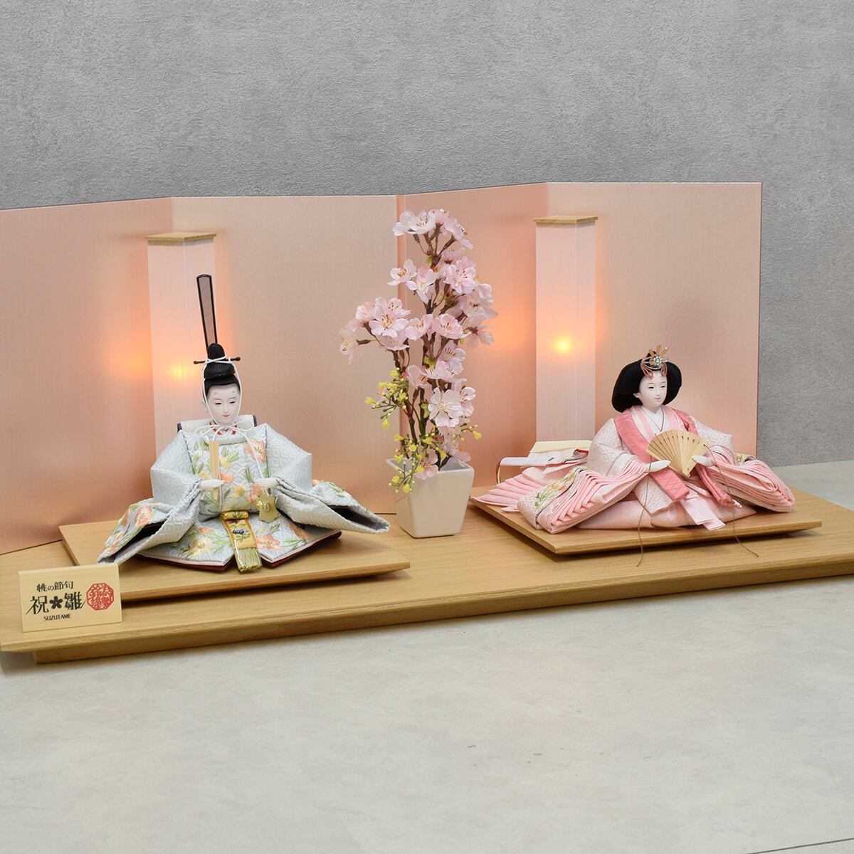 雛人形 親王飾り 彩春 いろは おしゃれ モダン 今どき スタイリッシュ かわいい 和モダン Suzutame Onlineshop Vogue