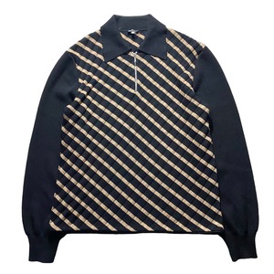 vintage GIORGIO ARMANI bias panel knit pullover