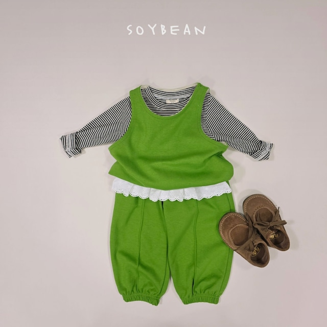 《送料無料》予約:レイヤーベストジョガーセット【soybean】