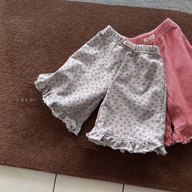 RAKER［取寄］flower) cozy frill 7分丈 pants 26autumn