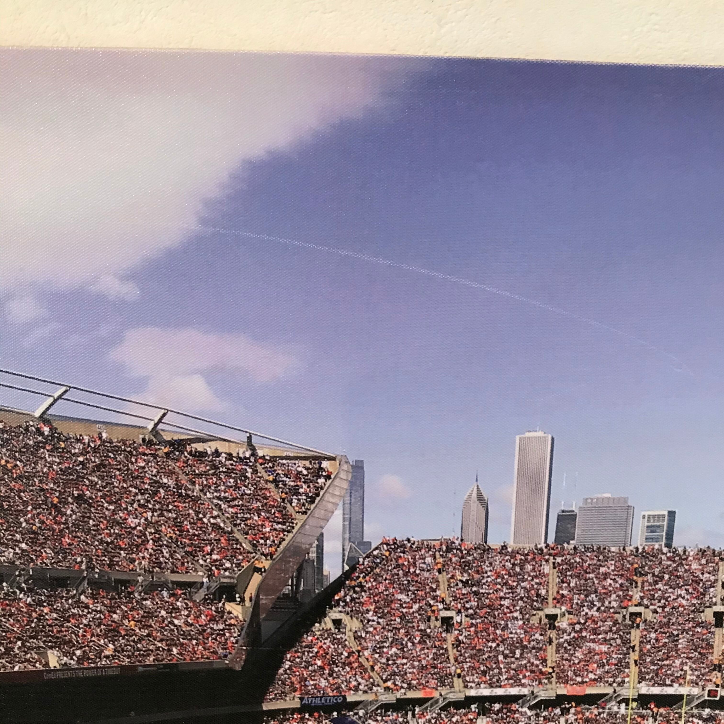 アメリカ購入 『NFL シカゴベアーズ』巨大ウォールアートフレーム ヴィンテージ アメリカンインテリア