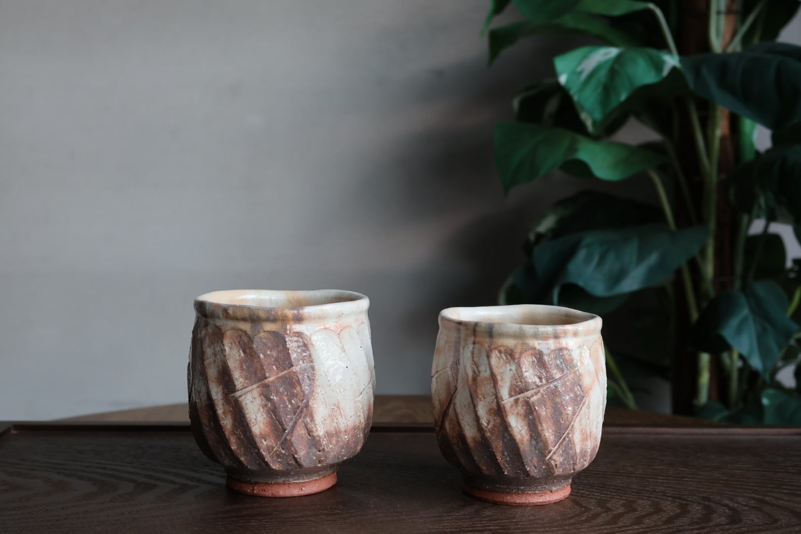 萩焼 椿秀窯 光炎 組湯呑 | うつわ通販 土岐陶器店 / ONLINE SHOP