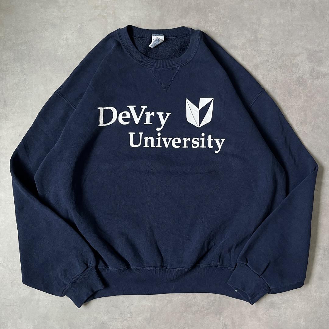 ラッセルアスレチック カレッジ スウェット 古着 00s XL 紺 17265