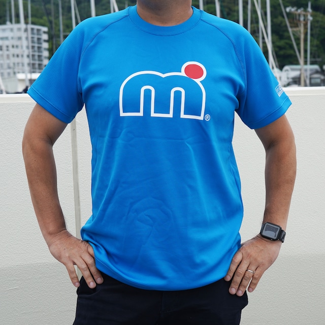 HP-DRY 半袖Tシャツ - エムドットアウトライン - L.BLUE