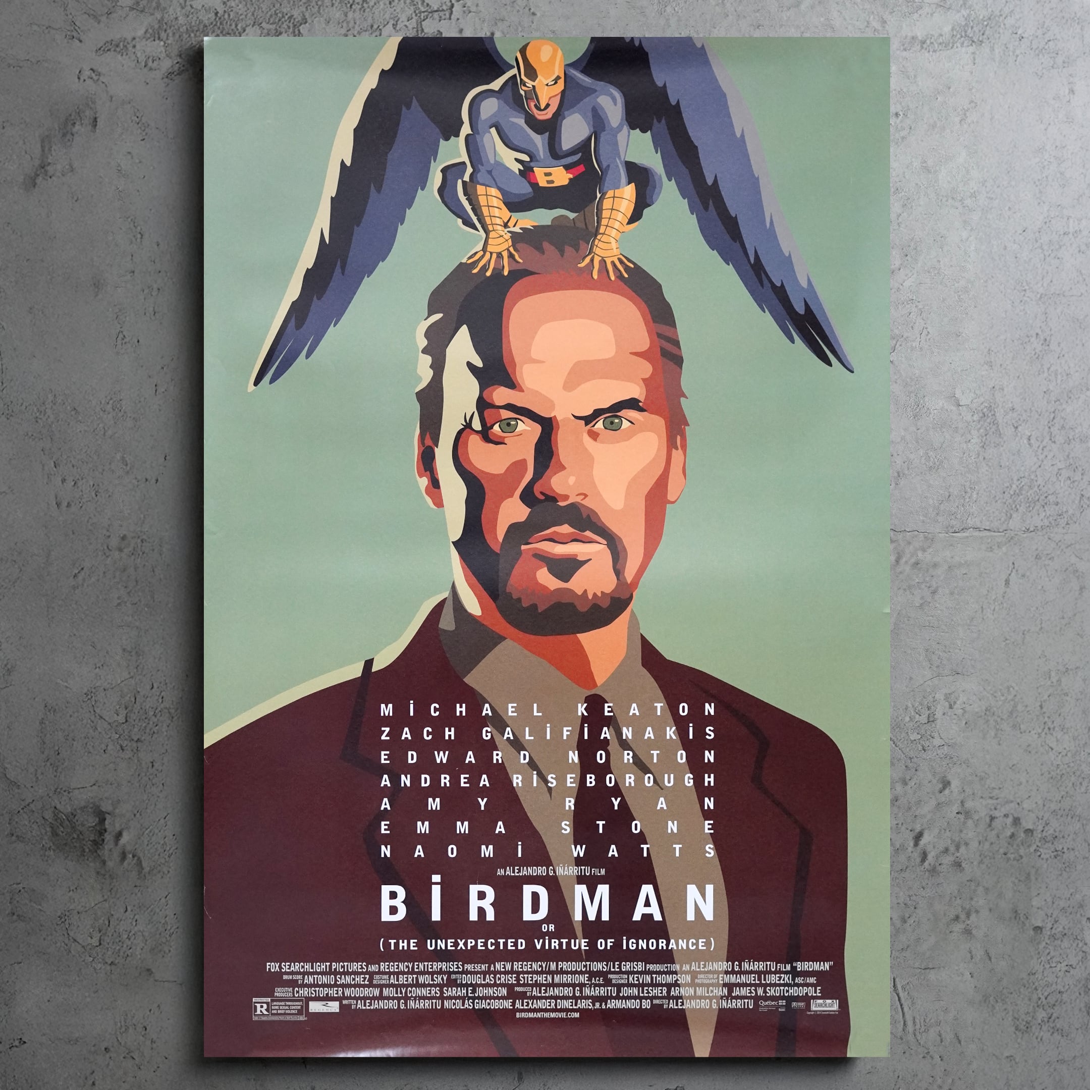 2014 / Birdman or (The Unexpected Virtue of Ignorance) / US one sheet poster D/S / 686 × 1016mm【PO00000283031】