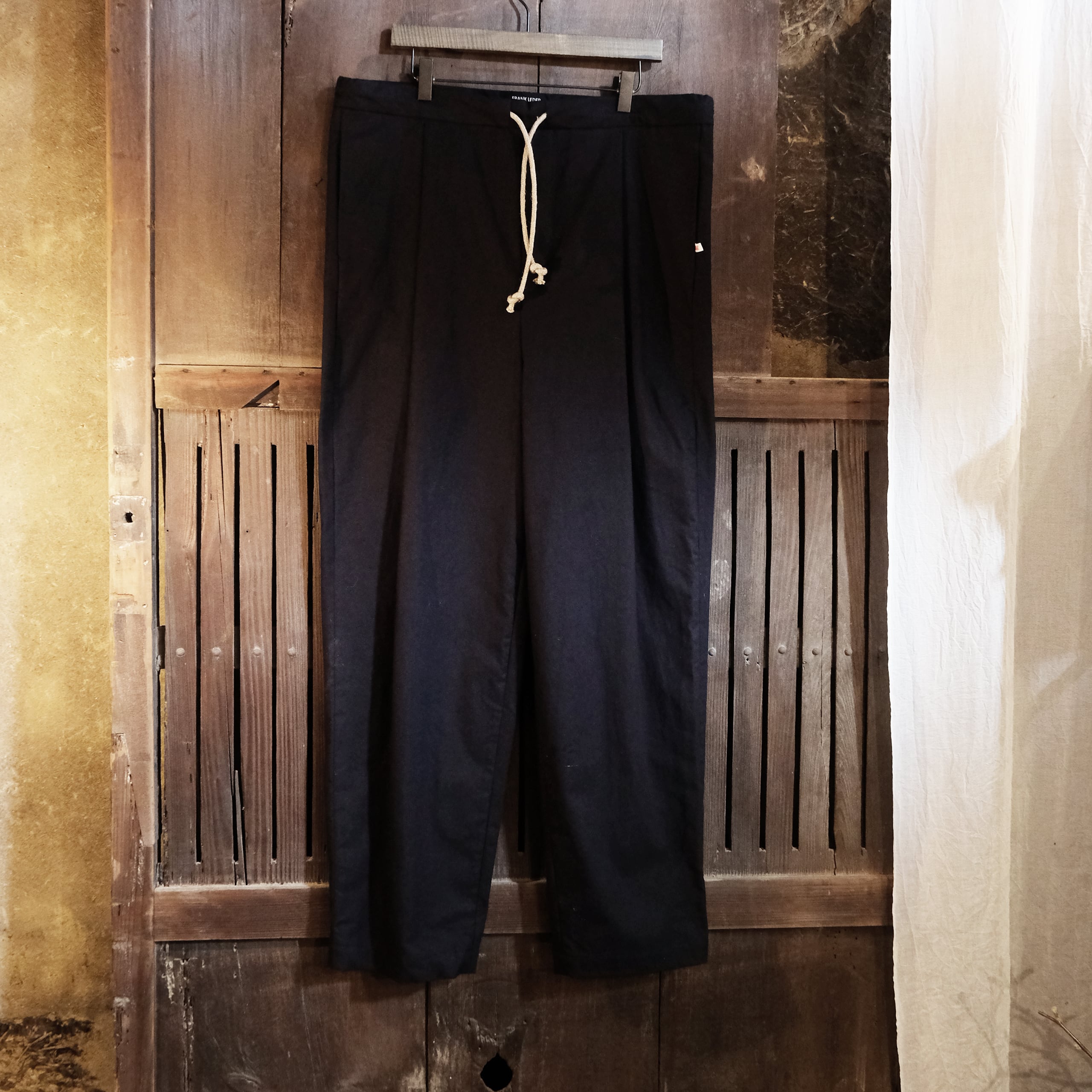 FRANK LEDER フランクリーダー ベッドシーツクロス ドロストパンツ 0913033