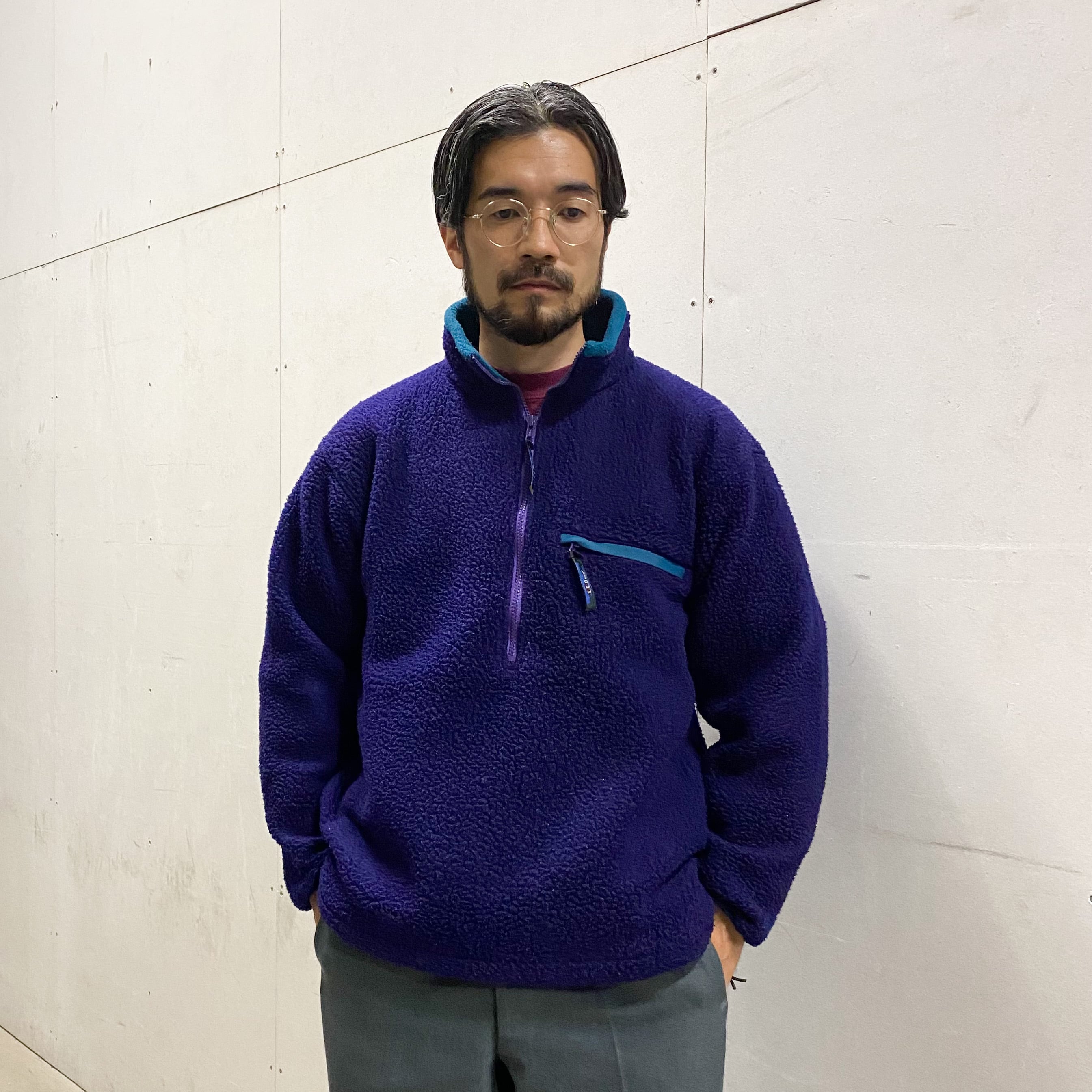 【adidas×NY】HALF ZIP FLEECE JACKET 90s