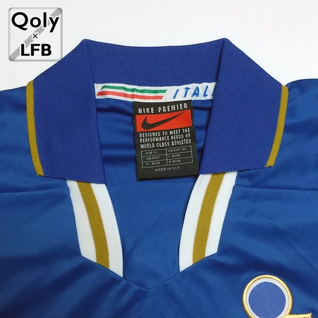 イタリア代表 1996 Nike 選手用 ホーム長袖 ユニフォーム 18 インポートxl Qoly Lfb Vintage